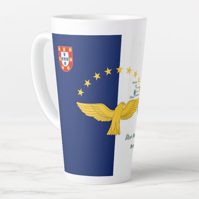 Portuguese designs  latte mug (Left Angle)