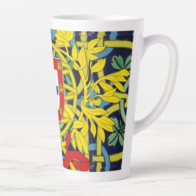 Portuguese designs  latte mug (Right)