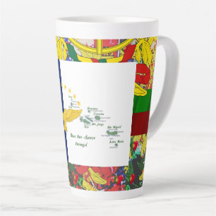 Portuguese designs latte mug