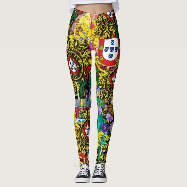 Portuguese designs Leggings (Front)