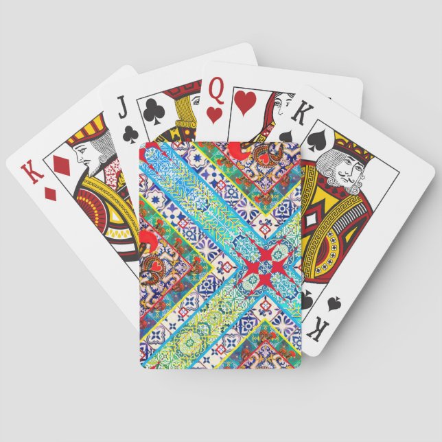 Portuguese designs playing cards (Back)