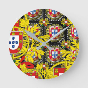 Portuguese designs round clock