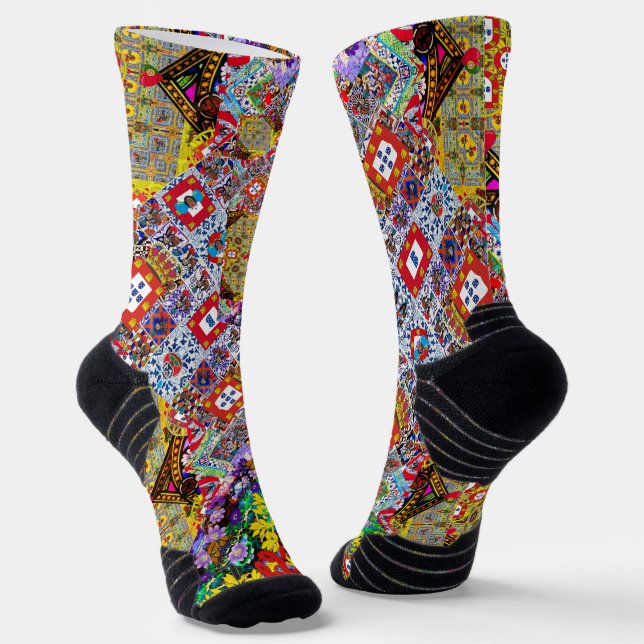 Portuguese designs socks (Angled)