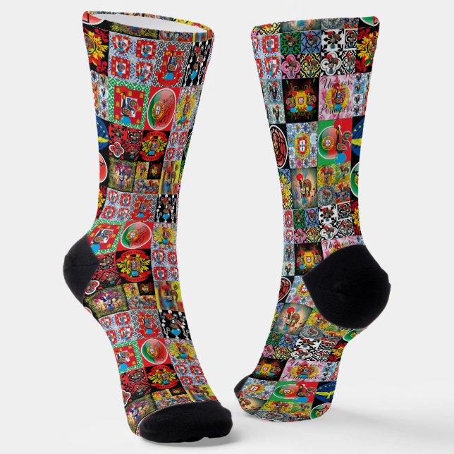 Portuguese designs socks (Angled)