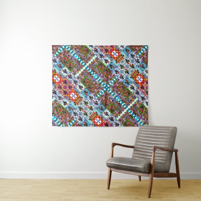 Portuguese designs tapestry (In Situ (Horizontal))