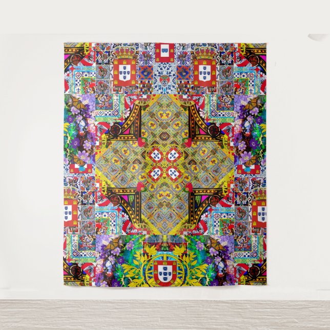 Portuguese designs tapestry (Front)