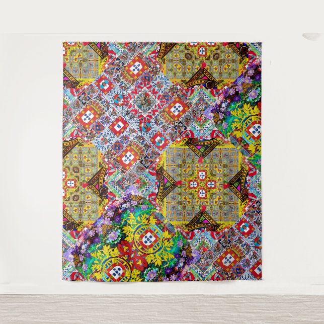 Portuguese designs tapestry (Front)