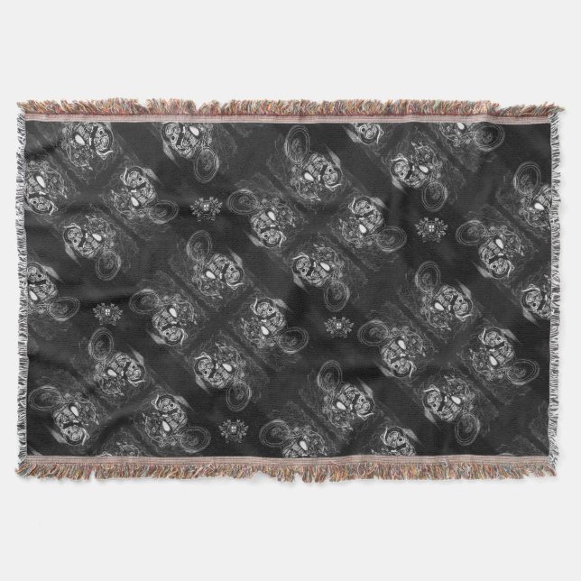 Portuguese designs throw blanket (Front)