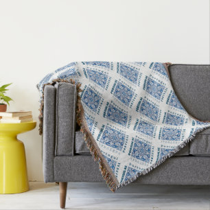 Portuguese designs throw blanket
