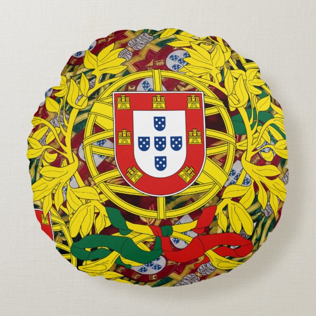 Portuguese designs throw pillow (Front)
