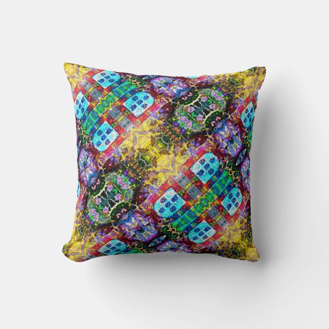 Portuguese designs throw pillow (Front)