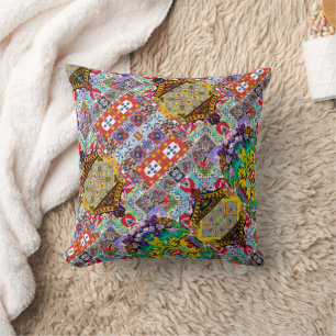 Portuguese designs throw pillow