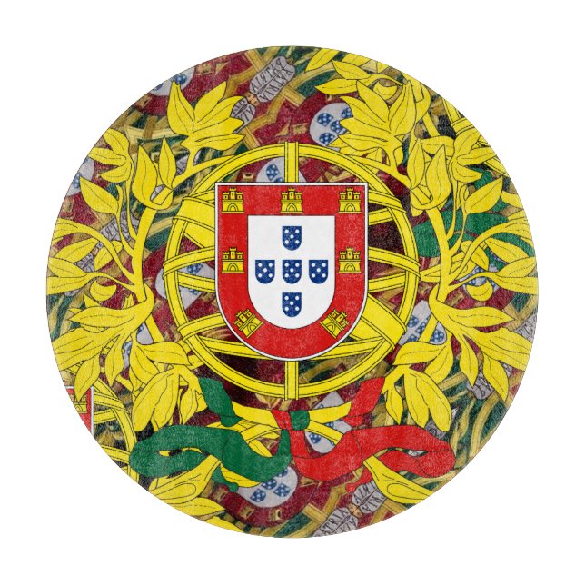 Portuguese designs throw pillow cutting board (Front)