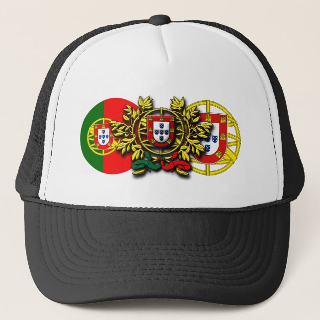 Portuguese designs  trucker hat (Front)
