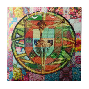 Portuguese designs Wood Wall Art Tile