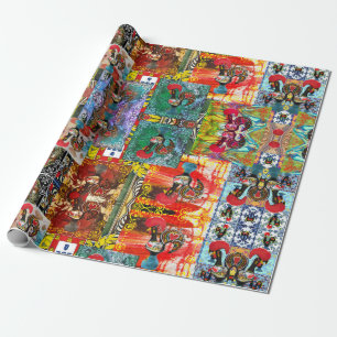 Portuguese designs wrapping paper