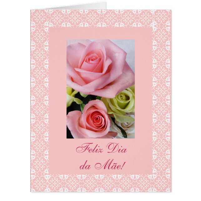 Portuguese: Dia da Mãe -LARGE card (Front)