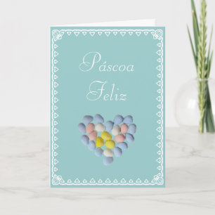 Portuguese: Easter eggs / Easter eggs Holiday Card
