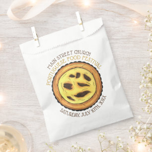Portuguese Egg Custard Tart Pastry Food Festival Favour Bag