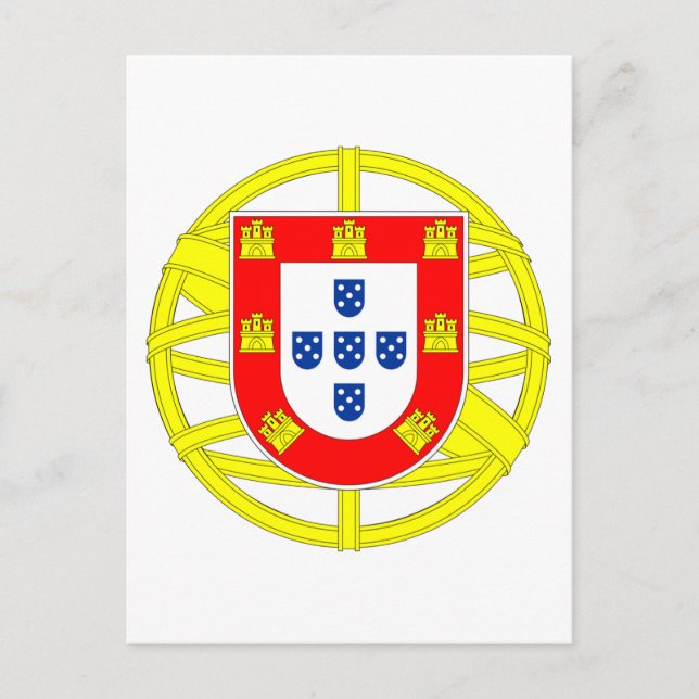 Portuguese Emblem Postcard (Front)