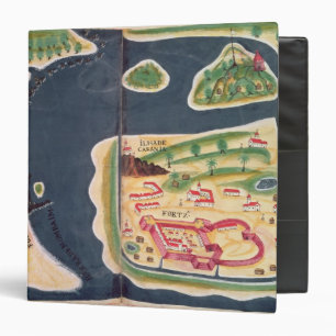 Portuguese exploration map of Mombassa Binder