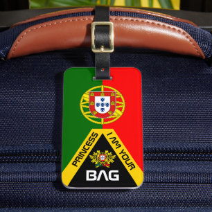 Portuguese Flag, bag tags, Portugal / Personalized Luggage Tag