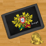 Portuguese flag, emblem, Portugal fashion Trifold Wallet<br><div class="desc">Wallets: Portugal Coat of Arms & patriotic Portuguese Flag fashion - love my country,  travel,  holiday gifts,  national patriots / sports fans</div>