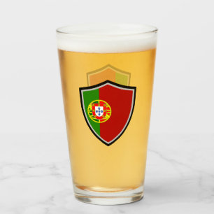 Portuguese flag glass