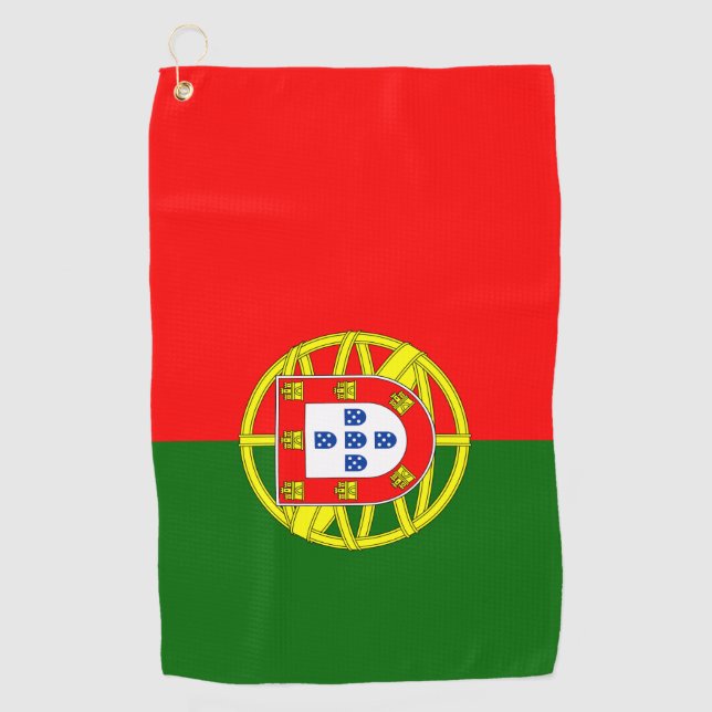 Portuguese Flag & golf Portugal /sports Lisbon Golf Towel (Front)