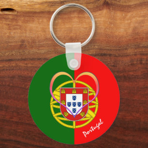 Portuguese flag & Heart - Portugal / Love sports Keychain