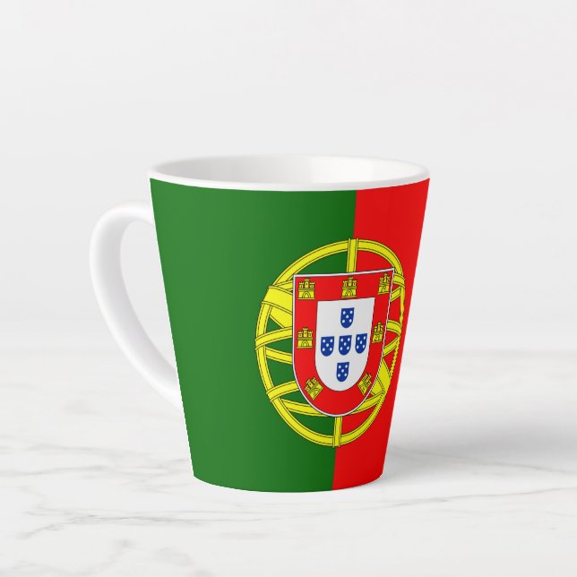 Portuguese flag latte mug (Left Angle)