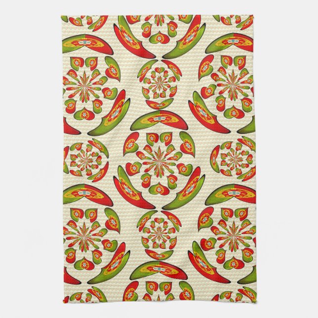 Portuguese flag pattern kitchen towel (Vertical)