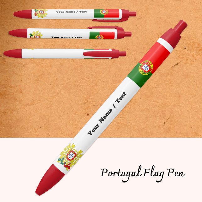 Portuguese Flag Pen, Portugal / Promotional Black Ink Pen (Creator Uploaded)
