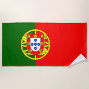 Portuguese Flag (Portugal) Beach Towel