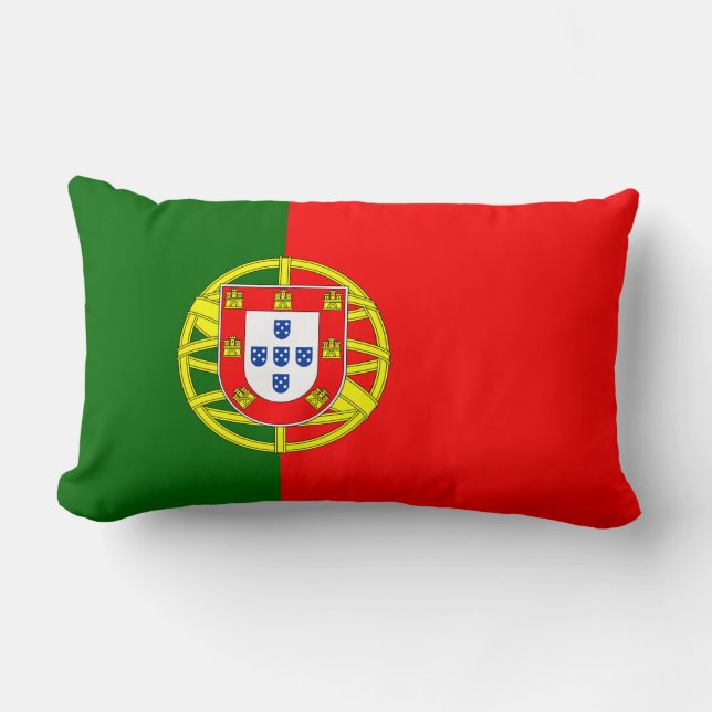 Portuguese Flag (Portugal) Lumbar Pillow (Front)