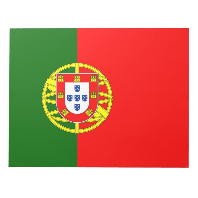 Portuguese Flag (Portugal) Notepad (Front)