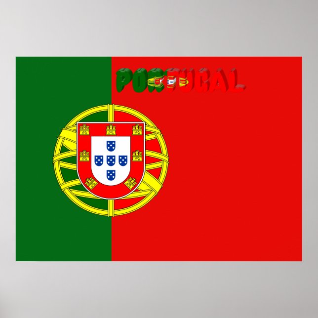 Portuguese flag poster (Front)