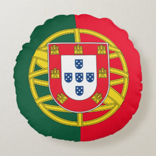Portuguese flag quality round pillow