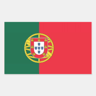 Portuguese flag quality sticker