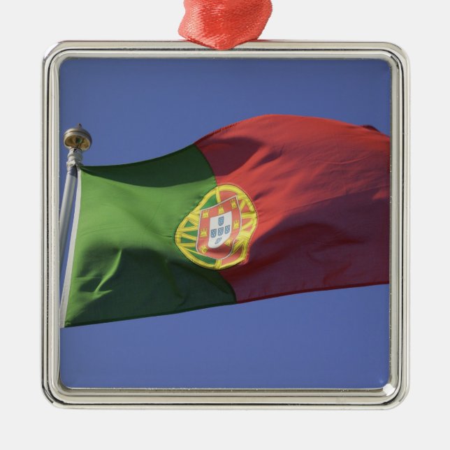 Portuguese Flag RF) Metal Ornament (Front)