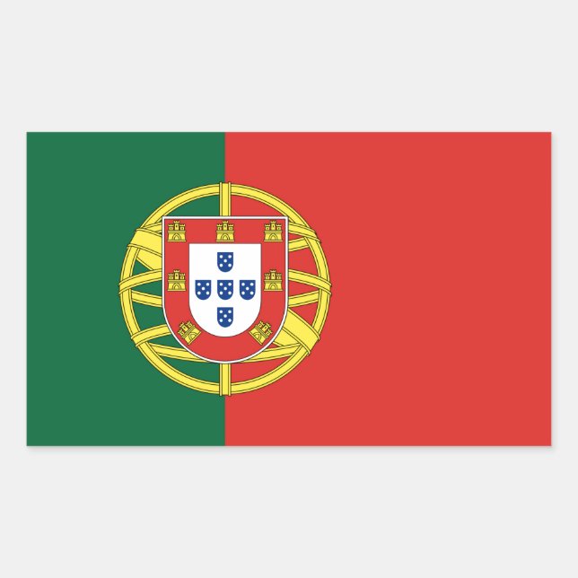 Portuguese Flag Sticker (Front)