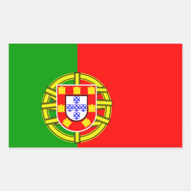 Portuguese flag sticker (Front)