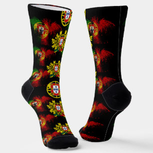Portuguese flags socks