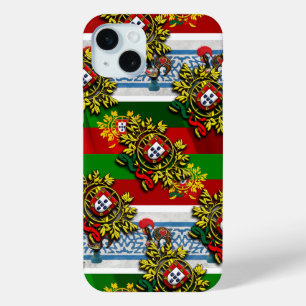 Portuguese folk art iPhone 15 mini case