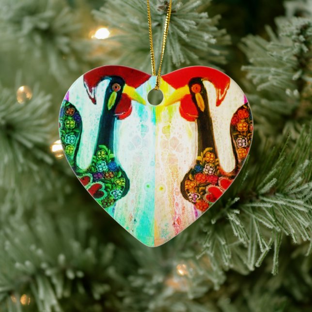 Portuguese folk art ceramic ornament (Tree)