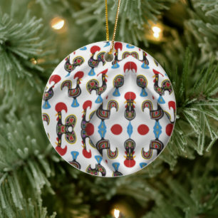 Portuguese folk art ceramic ornament
