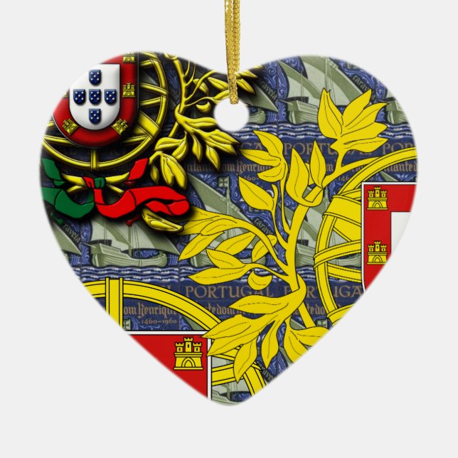 Portuguese folk art ceramic ornament (Front)