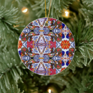 Portuguese folk art ceramic ornament