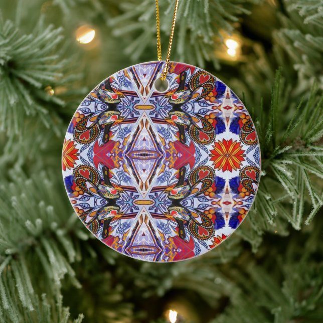 Portuguese folk art ceramic ornament (Tree)