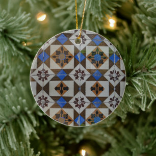 Portuguese folk art ceramic ornament